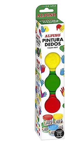 Alpino Packung mit 5 Flaschen Fingerfarbe 40 ml. Verschiedene Farben Alpino Packung mit 5 Flaschen Fingerfarbe 40 ml. Verschiedene Farben von Alpino