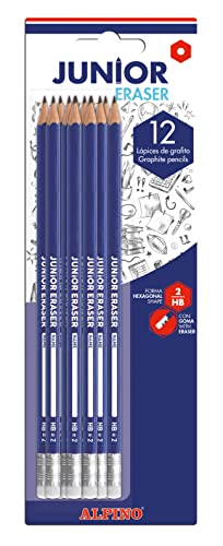 Alpino ju000011 – Blister 12 Buntstifte mit Gummi von Alpino