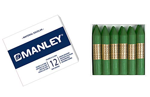 MANLEY 21 – Wachsmalstifte, 12 Stück von Alpino