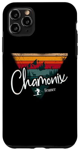 Chamonix Skigebiet Frankreich Ski Alpin Vintage Französische Alpen Hülle für iPhone 11 Pro Max von Alps Souvenir Shop