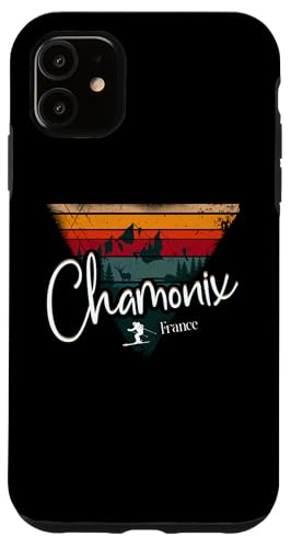 Chamonix Skigebiet Frankreich Ski Alpin Vintage Französische Alpen Hülle für iPhone 11 Chamonix Skigebiet Frankreich Ski Alpin Vintage Französische Alpen Hülle für iPhone 11 von Alps Souvenir Shop