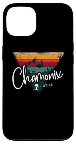 Chamonix Skigebiet Frankreich Ski Alpin Vintage Französische Alpen Hülle für iPhone 13 von Alps Souvenir Shop