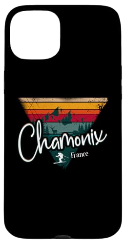 Chamonix Skigebiet Frankreich Ski Alpin Vintage Französische Alpen Hülle für iPhone 15 Plus Chamonix Skigebiet Frankreich Ski Alpin Vintage Französische Alpen Hülle für iPhone 15 Plus von Alps Souvenir Shop