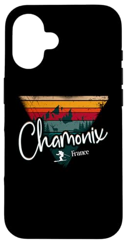 Chamonix Skigebiet Frankreich Ski Alpin Vintage Französische Alpen Hülle für iPhone 16 Chamonix Skigebiet Frankreich Ski Alpin Vintage Französische Alpen Hülle für iPhone 16 von Alps Souvenir Shop