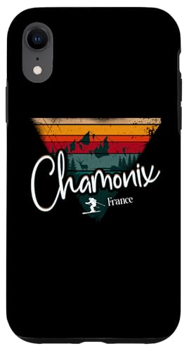 Chamonix Skigebiet Frankreich Ski Alpin Vintage Französische Alpen Hülle für iPhone XR von Alps Souvenir Shop