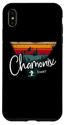 Chamonix Skigebiet Frankreich Ski Alpin Vintage Französische Alpen Hülle für iPhone XS Max von Alps Souvenir Shop