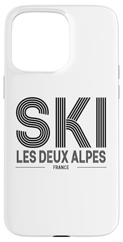Les Deux Alpes Skigebiet Frankreich Alpen Französisch Skifahren Souvenir Hülle für iPhone 15 Pro Max von Alps Souvenir Shop