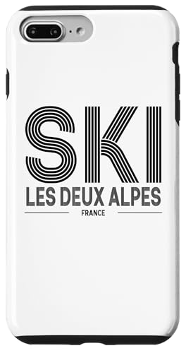 Les Deux Alpes Skigebiet Frankreich Alpen Französisch Skifahren Souvenir Hülle für iPhone 7 Plus/8 Plus von Alps Souvenir Shop
