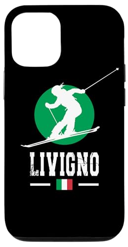 Livigno Italien Skigebiet Alpen Italienisches Skifahren Souvenir Hülle für iPhone 12/12 Pro von Alps Souvenir Shop