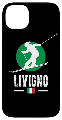 Livigno Italien Skigebiet Alpen Italienisches Skifahren Souvenir Hülle für iPhone 14 Plus von Alps Souvenir Shop