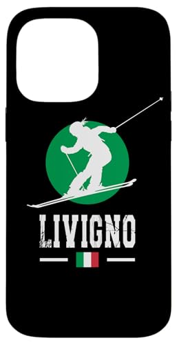 Livigno Italien Skigebiet Alpen Italienisches Skifahren Souvenir Hülle für iPhone 14 Pro Max von Alps Souvenir Shop