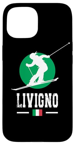 Livigno Italien Skigebiet Alpen Italienisches Skifahren Souvenir Hülle für iPhone 15 von Alps Souvenir Shop