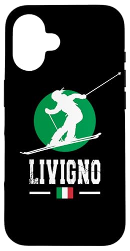 Livigno Italien Skigebiet Alpen Italienisches Skifahren Souvenir Hülle für iPhone 16 Livigno Italien Skigebiet Alpen Italienisches Skifahren Souvenir Hülle für iPhone 16 von Alps Souvenir Shop