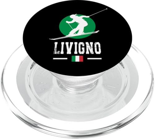 Livigno Italien Skigebiet Alpen Italienisches Skifahren Souvenir PopSockets PopGrip für MagSafe von Alps Souvenir Shop