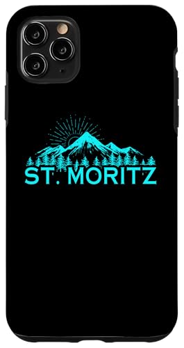 Skigebiet St. Moritz Schweiz Ski Alpen Alpen Hülle für iPhone 11 Pro Max von Alps Souvenir Shop
