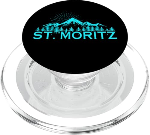 Skigebiet St. Moritz Schweiz Ski Alpen Alpen PopSockets PopGrip für MagSafe Skigebiet St. Moritz Schweiz Ski Alpen Alpen PopSockets PopGrip für MagSafe von Alps Souvenir Shop