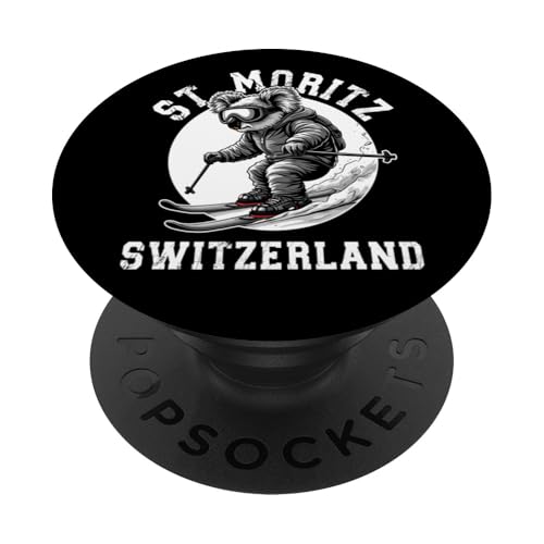 St. Moritz Koalabär Schweiz Skigebiet Skigebiet Alpen PopSockets Klebender PopGrip St. Moritz Koalabär Schweiz Skigebiet Skigebiet Alpen PopSockets Klebender PopGrip von Alps Souvenir Shop