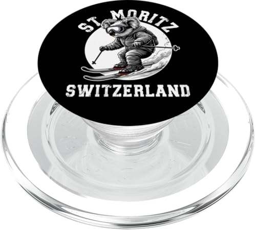 St. Moritz Koalabär Schweiz Skigebiet Skigebiet Alpen PopSockets PopGrip für MagSafe St. Moritz Koalabär Schweiz Skigebiet Skigebiet Alpen PopSockets PopGrip für MagSafe von Alps Souvenir Shop
