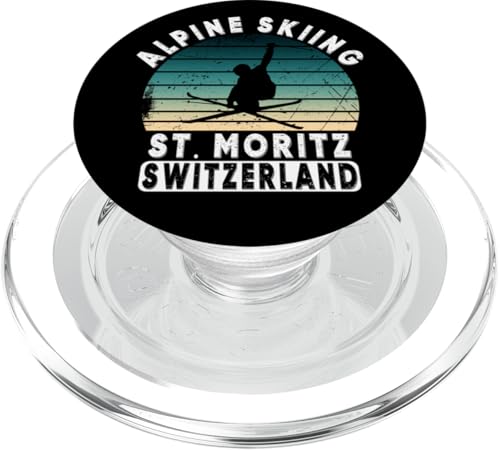 St. Moritz Schweiz Skigebiet Ski Alpen Alpen PopSockets PopGrip für MagSafe St. Moritz Schweiz Skigebiet Ski Alpen Alpen PopSockets PopGrip für MagSafe von Alps Souvenir Shop