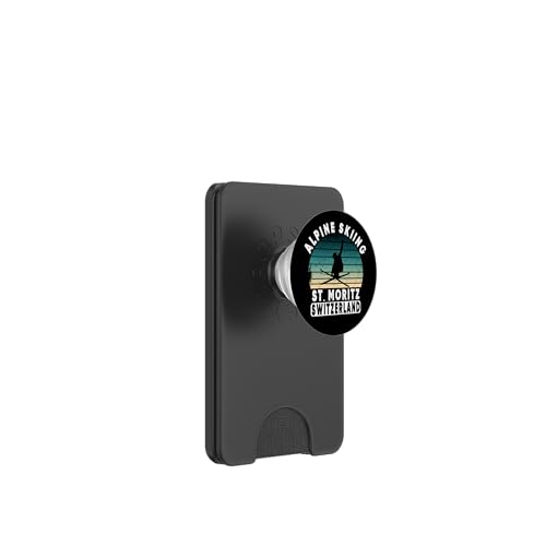 St. Moritz Schweiz Skigebiet Ski Alpen Alpen PopSockets PopWallet für MagSafe St. Moritz Schweiz Skigebiet Ski Alpen Alpen PopSockets PopWallet für MagSafe von Alps Souvenir Shop