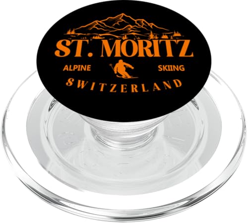 St. Moritz Ski Alpin Schweiz Skigebiet Schweizer Alpen PopSockets PopGrip für MagSafe St. Moritz Ski Alpin Schweiz Skigebiet Schweizer Alpen PopSockets PopGrip für MagSafe von Alps Souvenir Shop