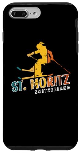 St. Moritz Vintage Schweiz Skigebiet Alpen Alpen Hülle für iPhone 7 Plus/8 Plus von Alps Souvenir Shop