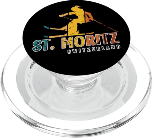 St. Moritz Vintage Schweiz Skigebiet Alpen Alpen PopSockets PopGrip für MagSafe St. Moritz Vintage Schweiz Skigebiet Alpen Alpen PopSockets PopGrip für MagSafe von Alps Souvenir Shop