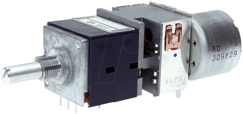 RK27112MC-LIN10K - Drehpotentiometer, Stereo, 10 kOhm, linear, 6 mm von Alps