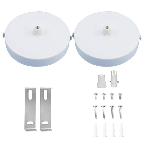 Alriedy 2 Stück Kabelabdeckung Deckenlampe Weiß 80 X 25 Mm Lampen Baldachin,Kabelabdeckung Decke, Hochwertige Deckenbaldachin Für Wohnräume, Ideal Für Küchenleuchter Und Flurbeleuchtung Alriedy 2 Stück Kabelabdeckung Deckenlampe Weiß 80 X 25 Mm Lampen Baldachin,Kabelabdeckung Decke, Hochwertige Deckenbaldachin Für Wohnräume, Ideal Für Küchenleuchter Und Flurbeleuchtung von Alriedy