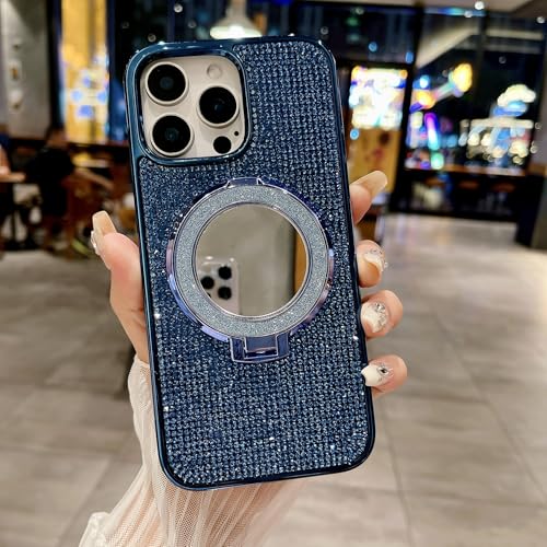 Altartar Glitzer Hülle für iPhone 13 Pro Magnetisch Handyhülle mit Ständer,Kristall Handyhülle iPhone 13 Pro Spiegel Makeup Schutzhülle Stoßfeste Case Dünn Glitter Cover-Blau Altartar Glitzer Hülle für iPhone 13 Pro Magnetisch Handyhülle mit Ständer,Kristall Handyhülle iPhone 13 Pro Spiegel Makeup Schutzhülle Stoßfeste Case Dünn Glitter Cover-Blau von Altartar