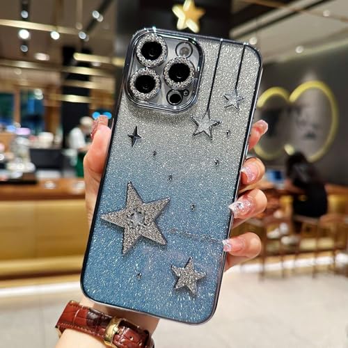 Altartar Glitzer Hülle für iPhone 14 HandyHülle Mädchen,Glitter Schutzhülle Kristall Durchsichtig Silikon Case Süßes Sternendiamant Frauen Dünne Stoßfest Cover für iPhone 14-Blau Altartar Glitzer Hülle für iPhone 14 HandyHülle Mädchen,Glitter Schutzhülle Kristall Durchsichtig Silikon Case Süßes Sternendiamant Frauen Dünne Stoßfest Cover für iPhone 14-Blau von Altartar