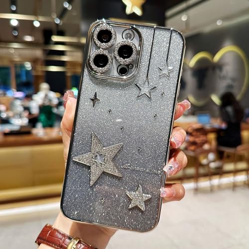 Altartar Glitzer Hülle für iPhone 15 Pro HandyHülle Mädchen,Glitter Schutzhülle Kristall Durchsichtig Silikon Case Süßes Sternendiamant Frauen Dünne Stoßfest Cover für iPhone 15 Pro-Silbrig Altartar Glitzer Hülle für iPhone 15 Pro HandyHülle Mädchen,Glitter Schutzhülle Kristall Durchsichtig Silikon Case Süßes Sternendiamant Frauen Dünne Stoßfest Cover für iPhone 15 Pro-Silbrig von Altartar