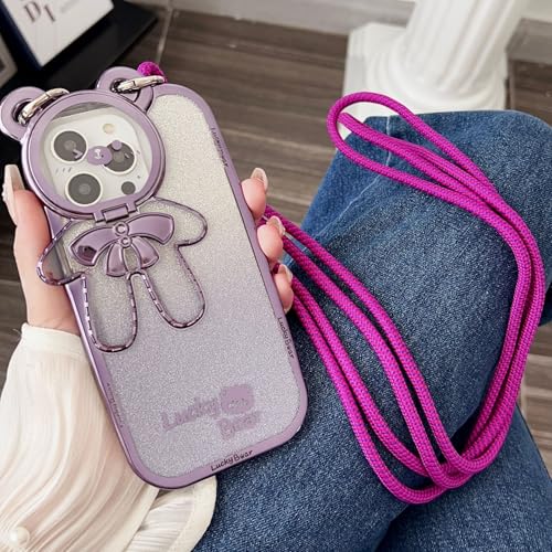 Altartar Handykette Handyhülle für iPhone 15 Pro Max Hülle mit Band,Necklace Hülle mit Ständer Transparente Schutzhülle Glitzer Abnehmbar Handyband zum umhange mit Kameraschutz Cartoon Case,Lila Altartar Handykette Handyhülle für iPhone 15 Pro Max Hülle mit Band,Necklace Hülle mit Ständer Transparente Schutzhülle Glitzer Abnehmbar Handyband zum umhange mit Kameraschutz Cartoon Case,Lila von Altartar
