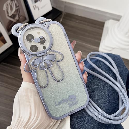 Altartar Handykette Handyhülle für iPhone 16 Pro Max Hülle mit Band,Necklace Hülle mit Ständer Transparente Schutzhülle Glitzer Abnehmbar Handyband zum umhange mit Kameraschutz Cartoon Case,Blau Altartar Handykette Handyhülle für iPhone 16 Pro Max Hülle mit Band,Necklace Hülle mit Ständer Transparente Schutzhülle Glitzer Abnehmbar Handyband zum umhange mit Kameraschutz Cartoon Case,Blau von Altartar