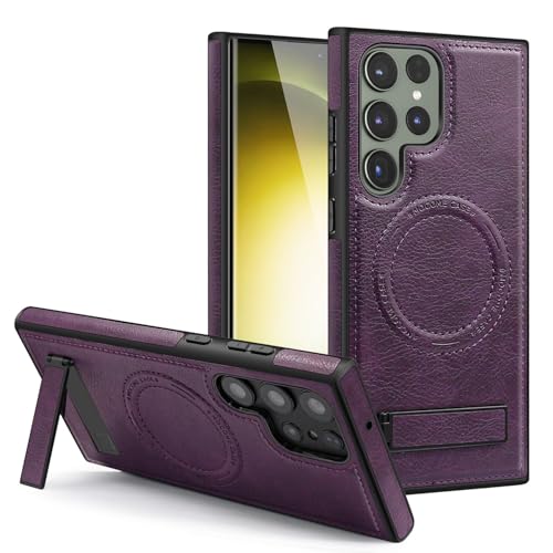 Altartar Magnetisch für Samsung Galaxy S24 Plus Hülle mit Ständer,Magnetischer Handyhülle mit Halter Premium PU Leder Stoßfest Schutzhülle Militärschutz Klapphülle Kameraschutz Case,Tiefviolett Altartar Magnetisch für Samsung Galaxy S24 Plus Hülle mit Ständer,Magnetischer Handyhülle mit Halter Premium PU Leder Stoßfest Schutzhülle Militärschutz Klapphülle Kameraschutz Case,Tiefviolett von Altartar