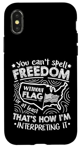 Sie können Freiheit ohne Flagge nicht buchstabieren Hülle für iPhone X/XS Sie können Freiheit ohne Flagge nicht buchstabieren Hülle für iPhone X/XS von Alter Glory Tribut