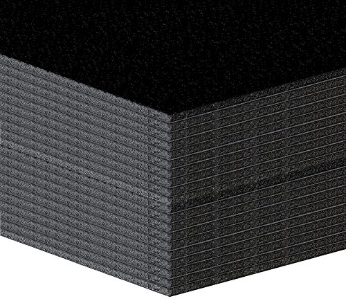 20 Stück Leichtschaumplatten, Leichtstoffplatten 5mm SCHWARZ Format: A2 (42x59,4cm) von Altera