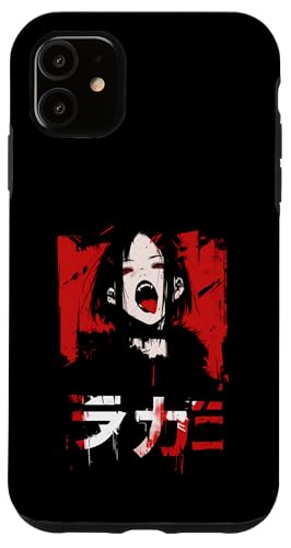 Goth Grunge Dämon Anime Girl Waifu Horror Alt-Ästhetik Hülle für iPhone 11 von Alternative Vaporwave Gothic Sad Alt Grunge Woman