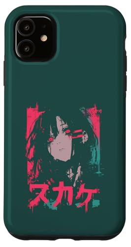 Goth Grunge Dämon Anime Girl Waifu Horror Alt-Ästhetik Hülle für iPhone 11 von Alternative Vaporwave Gothic Sad Alt Grunge Woman