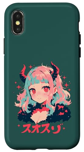 Goth Grunge Dämon Anime Girl Waifu Horror Alt-Ästhetik Hülle für iPhone X/XS Goth Grunge Dämon Anime Girl Waifu Horror Alt-Ästhetik Hülle für iPhone X/XS von Alternative Vaporwave Gothic Sad Alt Grunge Woman