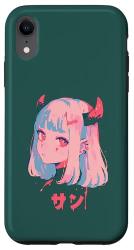 Goth Grunge Dämon Anime Girl Waifu Horror Alt-Ästhetik Hülle für iPhone XR Goth Grunge Dämon Anime Girl Waifu Horror Alt-Ästhetik Hülle für iPhone XR von Alternative Vaporwave Gothic Sad Alt Grunge Woman