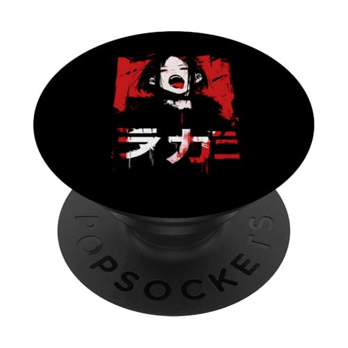 Goth Grunge Dämon Anime Girl Waifu Horror Alt-Ästhetik PopSockets Klebender PopGrip von Alternative Vaporwave Gothic Sad Alt Grunge Woman