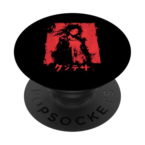 Goth Grunge Dämon Anime Girl Waifu Horror Alt-Ästhetik PopSockets Klebender PopGrip von Alternative Vaporwave Gothic Sad Alt Grunge Woman