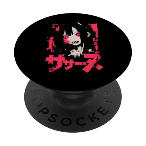 Goth Grunge Dämon Anime Girl Waifu Horror Alt-Ästhetik PopSockets Klebender PopGrip von Alternative Vaporwave Gothic Sad Alt Grunge Woman