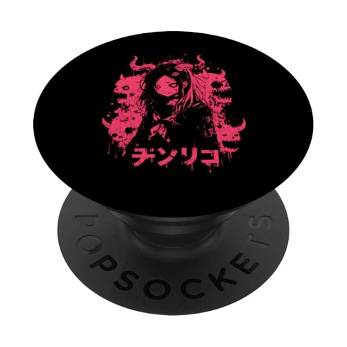 Goth Grunge Dämon Anime Girl Waifu Horror Alt-Ästhetik PopSockets Klebender PopGrip von Alternative Vaporwave Gothic Sad Alt Grunge Woman