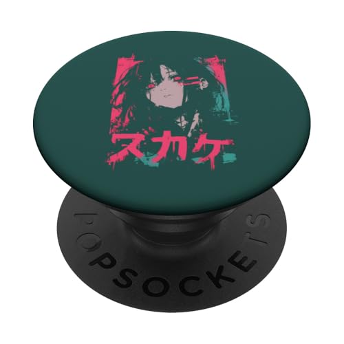 Goth Grunge Dämon Anime Girl Waifu Horror Alt-Ästhetik PopSockets Klebender PopGrip von Alternative Vaporwave Gothic Sad Alt Grunge Woman