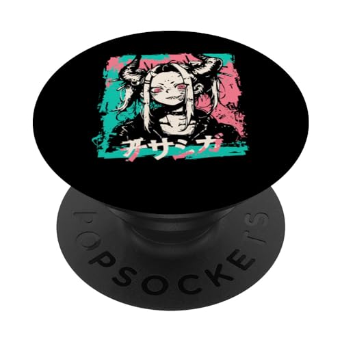 Goth Grunge Dämon Anime Girl Waifu Horror Alt-Ästhetik PopSockets Klebender PopGrip von Alternative Vaporwave Gothic Sad Alt Grunge Woman