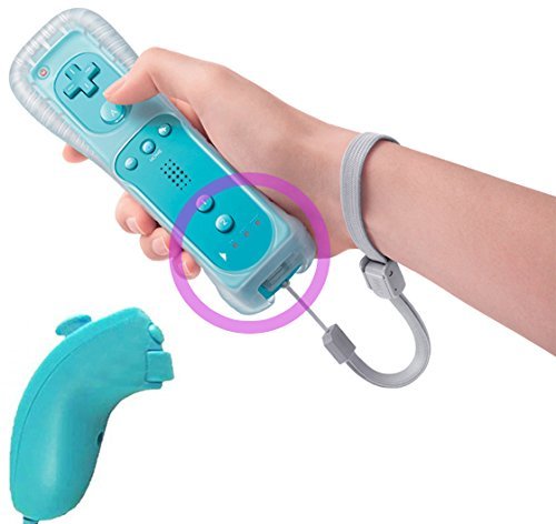 Althemax® Remote Plus Integrated Remote Nunchuk Armband Case für Nintendo Wii Motion Plus blau von Althemax