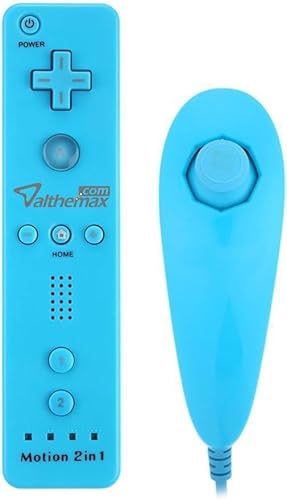 Althemax® Remote Plus Motion Plus Nunchuk Silikon-Schutzhülle für Wii, Blau von Althemax