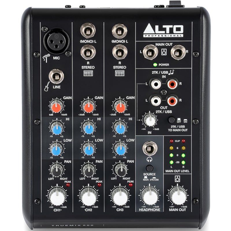 Alto Professional TrueMix 500 5-Channel Analogue Mixer with USB Interface von Alto Professional